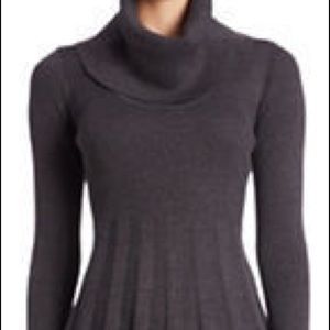 Calvin Klein Cowl-Neck Fit & Flare Sweater Dress